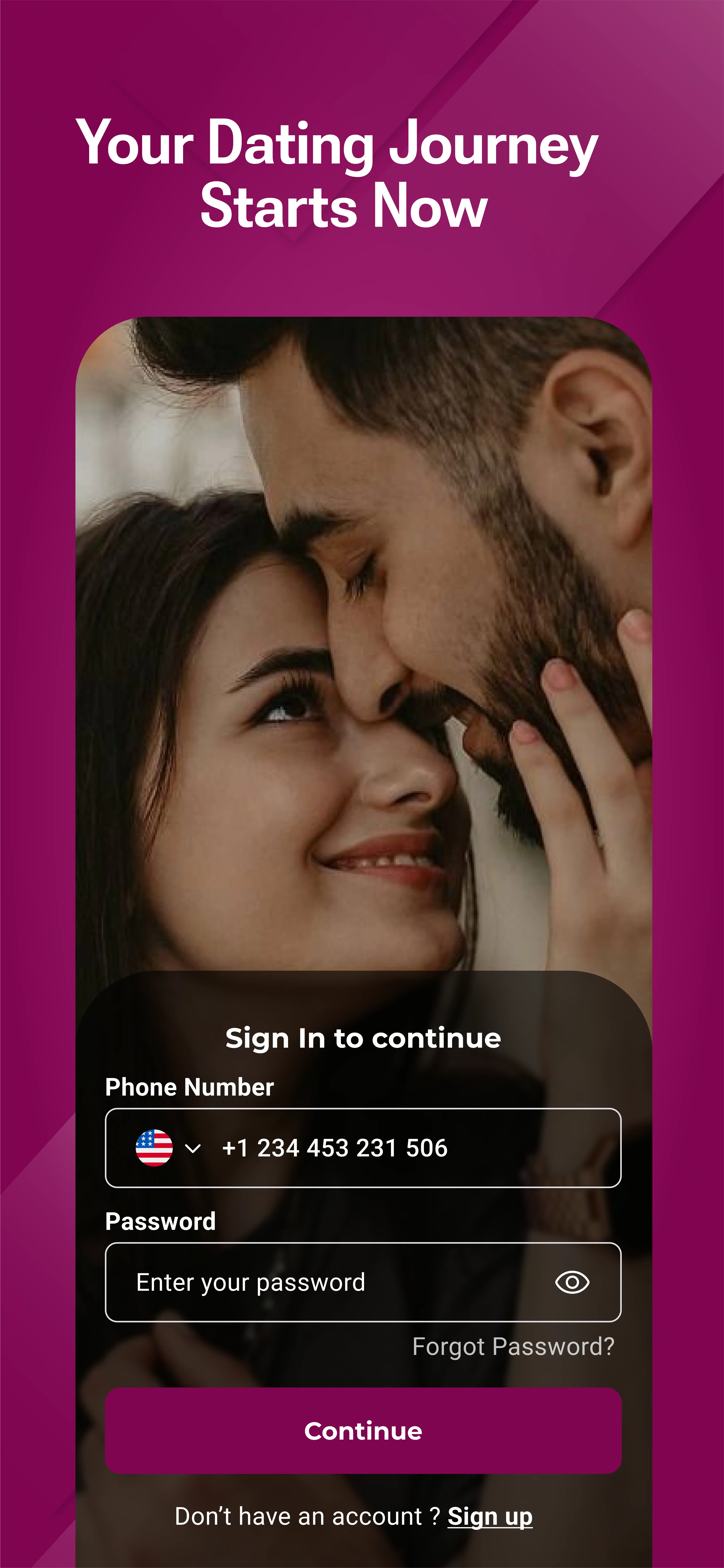 Pulse app home screen - Browse profiles and discover matches