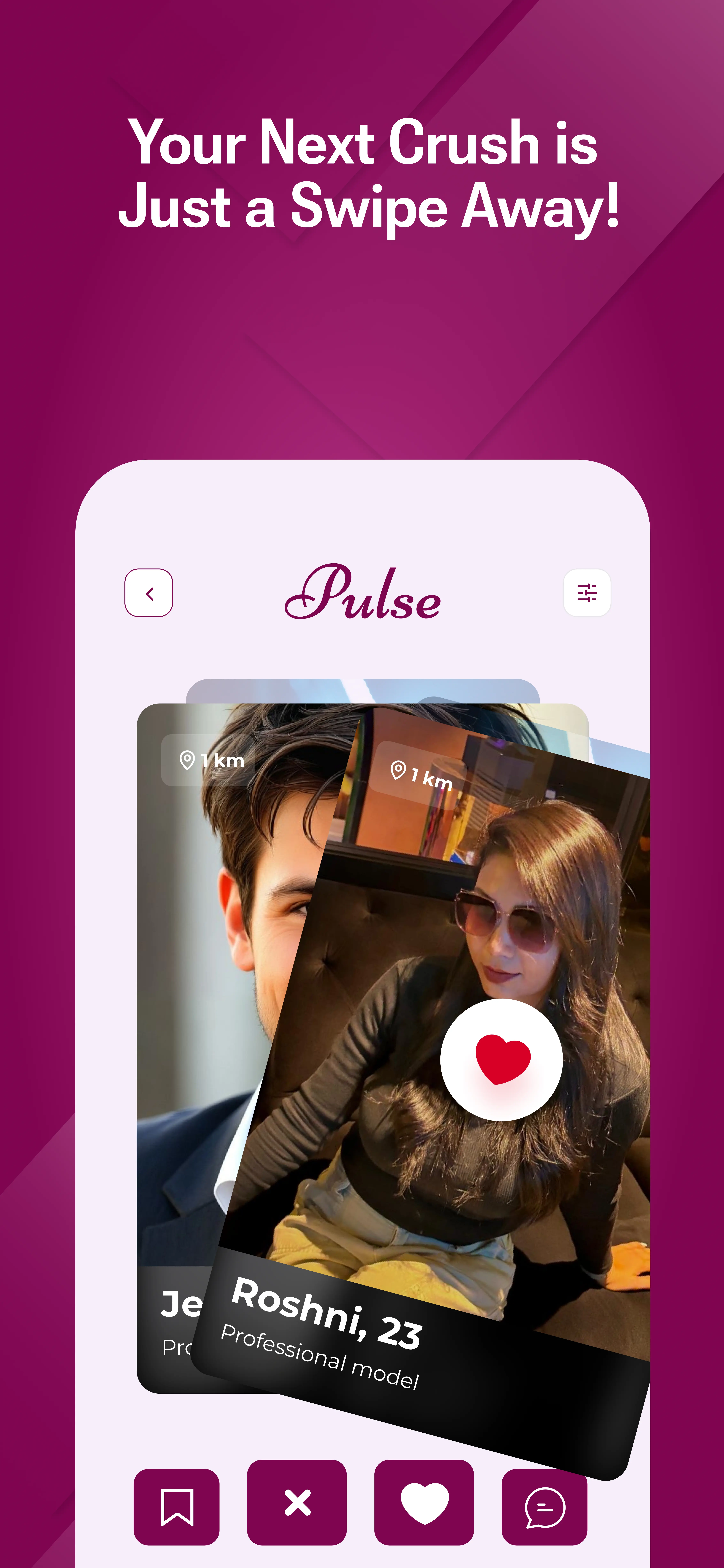 User profile creation screen - Build your attractive profile